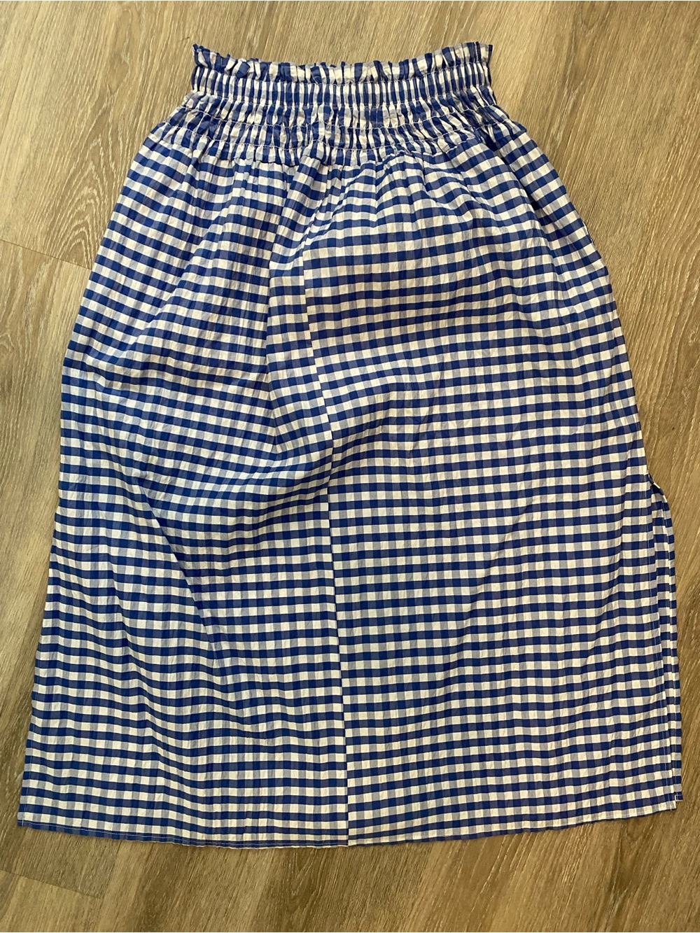 Universal Thread Blue and White Gingham Midi Skirt - Picture 4 of 4